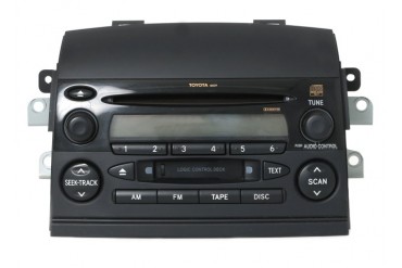 2004-2005 Toyota Sienna AM FM Radio Cassette CD Player 8620AE010 Face 16839