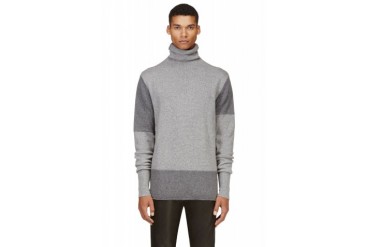 Mcq Alexander Mcqueen Grey Mixed Wool Turtleneck