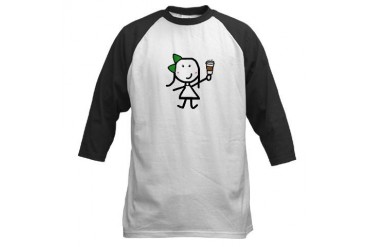 Girl Coffee Cute Baseball Jersey by CafePress