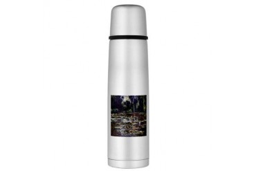 Claude Monet Water Lilies Large Thermos Bottle Vintage Large Thermosreg; Bottle by CafePress