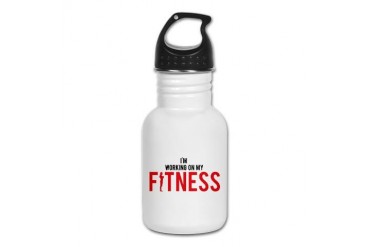 working 2 Fitness Kid's Water Bottle by CafePress