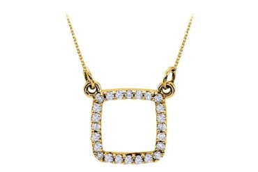 nia Square Pendant in 18K Yellow Gold Vermeil Attractive Looks Decent Price