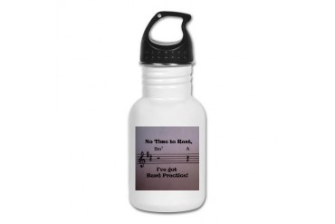 No Time to Rest Music Kid's Water Bottle by CafePress