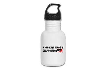 Everyone loves a College Station Girl Kid's Water Texas Kid's Water Bottle by CafePress