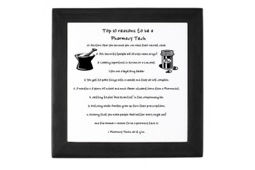Pharmacy Tech Top 10 List Funny Keepsake Box by CafePress