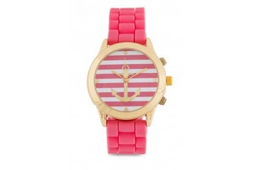 Something Borrowed Anchor Silicon Watch