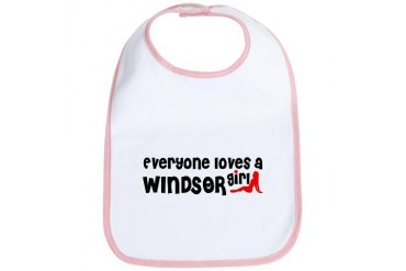 Everyone loves a Windsor Girl California Bib by CafePress
