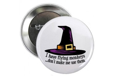 Flying Monkeys Button Wizard of oz 2.25 Button by CafePress