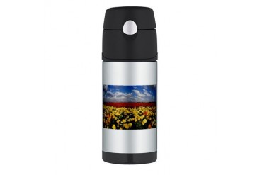 FLORAL FANTASY Beach Thermos Bottle 12oz by CafePress