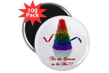 gay pride tree 2.25quot; Magnet 100 pack Gay pride 2.25 Magnet 100 pack by CafePress