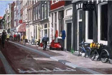 Street Poster Print by HJ Hofstra (12 x 18)