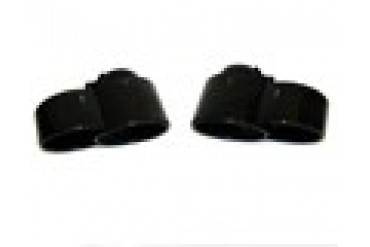 TechArt Twin Oval Black Exhaust Tips Porsche 997 TT 07-09
