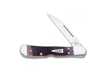 Case Purple Rogers Jigged Bone Wharncliffe CopperLock