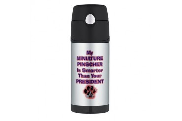 MINPINPRESIDENT.png Pets Thermos Bottle 12oz by CafePress