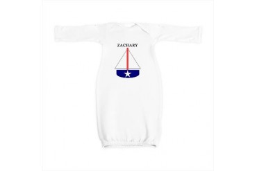 Zachary Sailboat Baby Baby Gown by CafePress