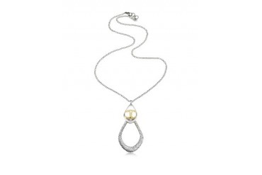 Icon Silver PVD Drop Chain Necklace