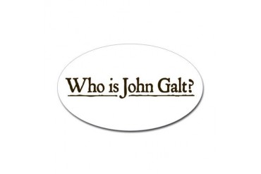 Who is John Galt? Sticker (Oval)