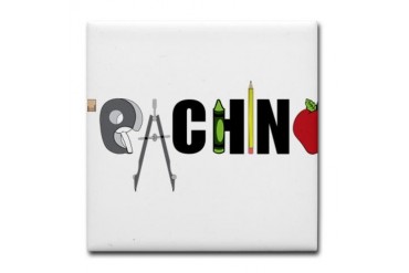 Teaching Math Tile Coaster by CafePress