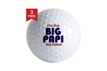 Big Papi Sports Golf Balls by CafePress