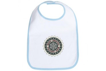 Merry Christmas Art Bib by CafePress