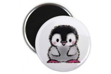 Cutie Penguin Funny Magnet by CafePress