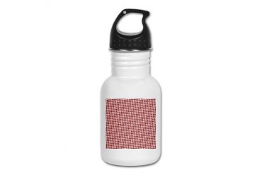 Valentine Houndstooth Holiday Kid's Water Bottle by CafePress