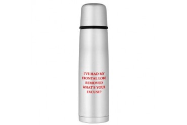 EXCUSE.png Large Thermos Bottle Funny Large Thermosreg; Bottle by CafePress