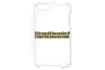 Life would be easier if I had the source code Itou Geek Itouch2 Case by CafePress