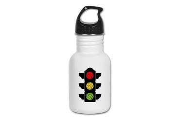 Volleyball Street Light Volleyball Kid's Water Bottle by CafePress