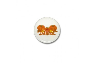 Halloween Pumpkin Denise Baby Mini Button by CafePress