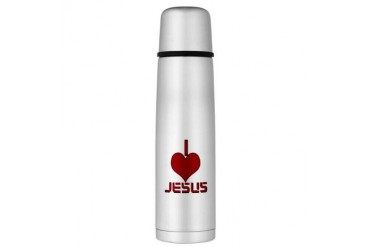 I LOVE JESUS Large Thermos Bottle Christian Large Thermosreg; Bottle by CafePress