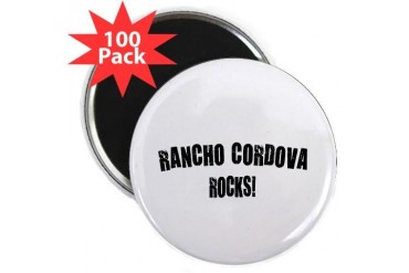 Rancho Cordova Rocks California 2.25 Magnet 100 pack by CafePress