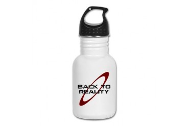 Back To Reality Space Kid's Water Bottle by CafePress