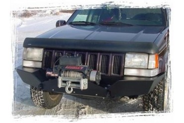 Tomken Machine Front Bumper with 2 Inch Receiver and D-ring Mounts in Black Powder Coat TMF-0636-B Front Bumpers