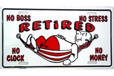 Retired Hammock License Plate