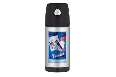 wpa 462.jpg Vintage Thermos Bottle 12oz by CafePress