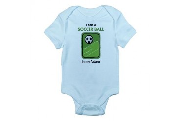 I see a Soccer Ball in my Future Infant Creeper