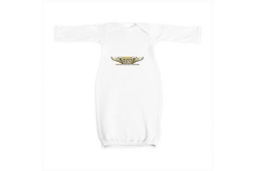 HOWLOGOwhite.jpg Cupsreviewcomplete Baby Gown by CafePress