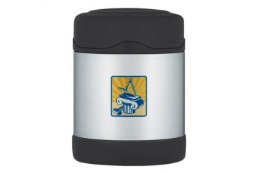 Masonry Trowel Compass Mallet and Column Retro The Retro Thermosreg; Food Jar by CafePress