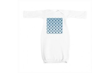 Cute Seahorses Cool Baby Gown by CafePress