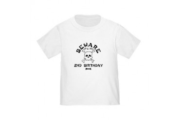 Beware: My 2nd Birthday Toddler T-Shirt