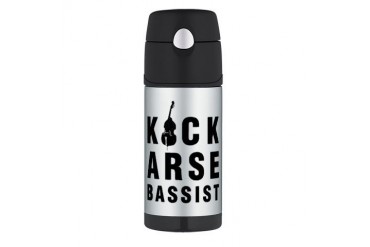 Kick Arse Bassist Jazz Thermos Bottle 12oz by CafePress