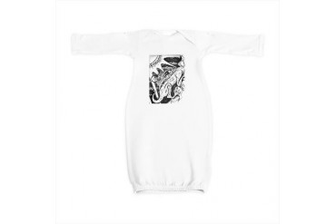 Lizard in the sun Cool Baby Gown by CafePress