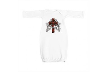 Wallace Tartan Cross Family Baby Gown by CafePress