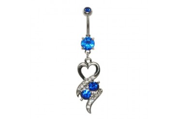Supreme Jewelry Hearts and Stones Belly Ring