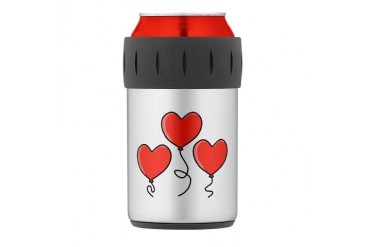 Three Red Heart Balloons. Thermos Can Cooler Romance Thermosreg; Can Cooler by CafePress