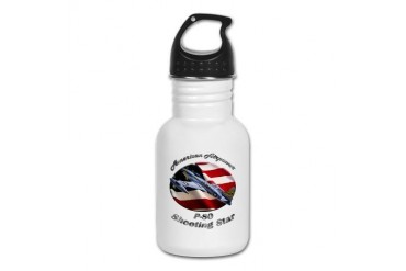 P-80 Shooting Star Hobbies Kid's Water Bottle by CafePress