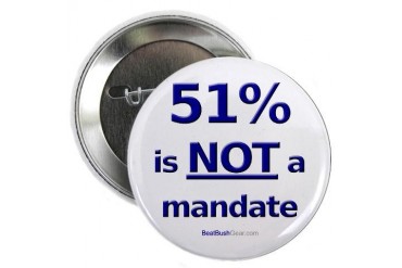 51% is NOT a Mandate" Button