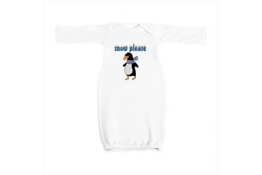 Snow Please Cartoon Baby Gown by CafePress