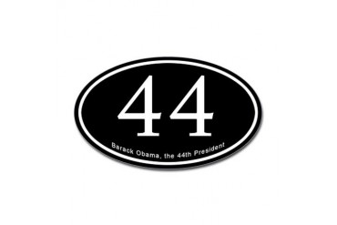 Obama, 44th President Oval Sticker